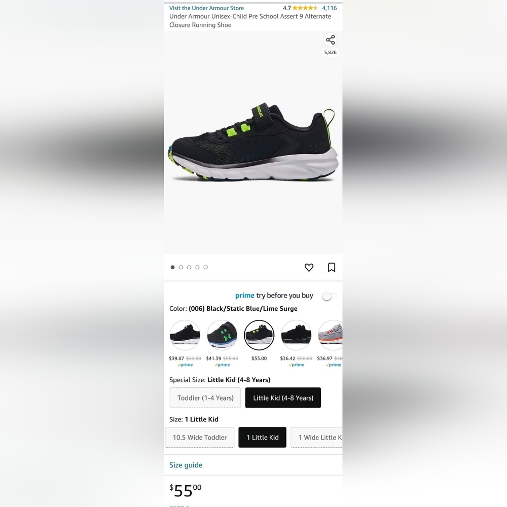 Under Armor sneakers